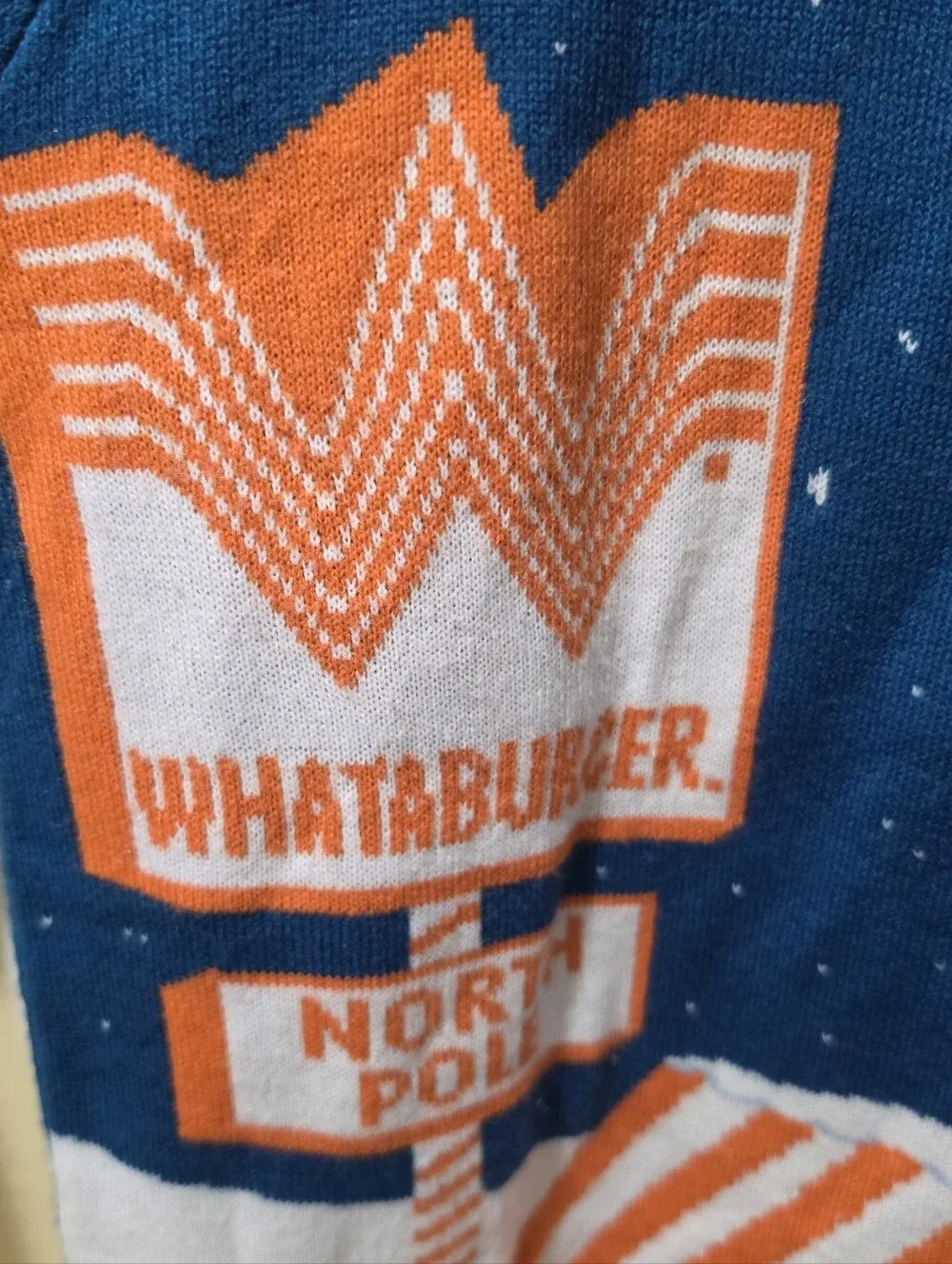 Whataburger Ugly Cute Christmas Sweater Shake Reindeer Size S